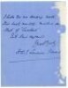 Henry Dudley Gresham Leveson Gower (Oxford University, Surrey & England 1893-1920). Two page handwritten letter from Leveson Gower to Alfred J. Gaston, cricket follower, writer and collector, dated 21st March 1927, enquiring whether Gaston has any copies - 2