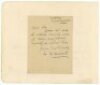 Gerald John Villiers Weigall. Cambridge University, Kent & Europeans 1891-1920. Single page hand written note on Kent C.C.C. letterhead, dated 3rd June 1926'. Weigall is replying to a request for his signature. Nicely signed 'G J V Weigall'. The letter is - 2