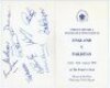 Signed menus 1996-2005. Four official menus. 'Menu of the Day' for the fourth Test, England v India, The Oval, 5th September 2002. Nicely signed in ink to the inside and outside by thirty six attendees including John Edrich, Tom Graveney, Alec Bedser, Pat - 3