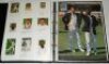 Test and County signed cricket ephemera 1988-1999. Large black file comprising a nicely presented and extensive selection of magazine cuttings, scorecards, signed album pages, autograph sheets, matchbox labels, signatures on pieces and cards, prints, coll - 5