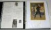 Test and County signed cricket ephemera 1990s-2000s. Large black file comprising a nicely presented and extensive selection of signed letters, signatures on pieces and cards, magazine pullout posters, player postcards, the odd scorecard etc. Signed letter