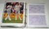 Test and County signatures and scorecards 1979-1986. White file comprising a large and nicely compiled selection of signatures on cuttings, pieces, album pages and sheets, letters, also over ninety official scorecards for the period with the odd match tic - 5