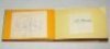 Cricket and other autographs late 1950s. Fawn faux leather autograph book comprising signed letters and pieces laid down to pages. Sixty seven signatures in total, the majority in ink of cricketers including Brian Taylor, Brian Statham, Doug Insole, Colin - 4