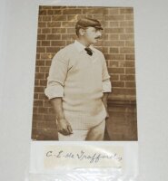 Leicestershire C.C.C. early 1900s- 1990s. Two photograph albums comprising a nice selection of thirty two mainly original and some copy photographs of Leicestershire players. Each photograph is presented one to a page and is either signed to the photograp