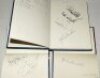 Cricketers' signatures 1990s-2000s. Three books comprising over two hundred and seventy autographs in ink to plain pages of cricketers and some celebrities, mainly collected in the 1990s, with the majority of signatures signed individually to the page, so