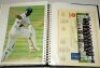 Test cricketers signatures 1970s-1990s. Album comprising over forty signatures on pages cut from magazines. Signatures include David Boon, Jason Gillespie (Australia), Mike Brearley, Neil Fairbrother, Andrew Strauss, Bob Woolmer, Angus Fraser (England), S - 3