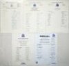 Australia. Victoria state autograph sheets 1980-1998. Five official autograph sheets of Victoria teams for matches v Western Australia, Perth 26th- 29th January 1980 (file holes), and 'home' matches v Tasmania, 12th- 15th November 1982, v New Zealand, 10t