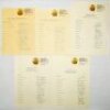 Western Australia and Queensland 1982-1990. Five official autograph sheets on Western Australian Cricket Association letterheads for Western Australia teams for 'home' matches played v Queensland. Matches are 3rd- 6th December 1982, 23rd- 26th November 19