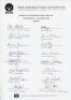 Australia v New Zealand 1988. Official Queensland Cricket Association autograph sheet for the one day international played at Brisbane, 17th January 1988. Eleven Australia signatures including Border, Marsh, S. Waugh, Taylor, Dodemaide, Jones, Boon etc. T - 2