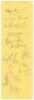 India tour to England 1990. Two joined album pages nicely signed in blue ink by thirteen members of the India touring party. Player's names annotated in pencil below each signature. Signatures include Azharuddin (Captain), Mongia, More, Sanjeev Sharma, Ku
