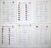 South and south-west county autograph sheets 2010 and 2011. Thirteen unofficial autograph sheets of county teams. Teams are Essex 2010 (20 signatures), 2011 (23), Middlesex 2011 (17), Glamorgan 2010 (17), 2011 (22), Hampshire 2010 (15), 2011 (17), Kent 20 - 2