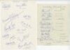 Oxford and Cambridge University 1970-1993. A selection of seven album pages signed by members of the Oxford and Cambridge University teams for the period. Oxford University teams are 1971, 1972, 1973 and 1993, Cambridge University 1970, 1971 and 1973. Not - 4