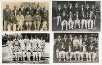 Kent C.C.C. team and player postcards 1900s-1950s. A good selection of eleven real photographs and one printed of Kent team and players. Teams are 1924, 1947, and 1951 (Flemons), 1926 (unknown), and 1957, J.D. Hunt. Player postcards are P. Hearn, C. Wrigh