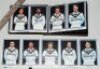 Trade and collectors cards. Four binders/ albums comprising a good selection of modern collectors' and trade cards. Includes over 150 T.C.C.B./ Classic Cricket Cards 'International Cricketers' postcards, the majority signed or with facsimile signatures. C - 2