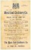 Yorkshire v Lancashire 1905. Early official 'Roses' scorecard for the match played at Bramall Lane, Sheffield 7th- 9th August 1905. Incomplete printed and handwritten scores for the match which Yorkshire won by 44 runs. Light vertical fold, otherwise in g - 2