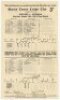 Don Bradman's final Test innings. Official scorecard for the fifth Test, England v Australia, The Oval, 14th- 18th August 1948 in which Bradman played his final Test innings and was famously bowled out by Eric Hollies for nought. The scorecard with printe