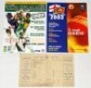 Tour brochures, scorecards and programmes 1921-2003. A selection of official and unofficial souvenir tour brochures/ booklets, scorecards and programmes for the period. Titles include a nice copy of 'Test Match Souvenir' edited by H.J. Henley, Ashes 1921, - 3