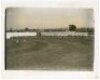 John Berry 'Jack' Hobbs, Surrey & England 1905-1934. Two original sepia press photographs taken during the Somerset v Surrey match at Taunton, 15th- 18th August 1925, in which Jack Hobbs scored his 126th and 127th first-class centuries to equal and then b - 3