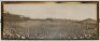 The Ashes. Australia v England 1928/29. Third Test, Melbourne, 29th December 1928- 5th January 1929 (timeless Test). Original large panoramic photograph of the match in progress on the morning of the first day's play with large crowds in attendance in the - 2