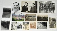 Derek Shackleton. Hampshire & England 1948-1969. A selection of forty original mono and colour candid and press photographs and the odd postcard from Shackleton's personal collection. Images include official portraits, coaching, at home with family, in mi