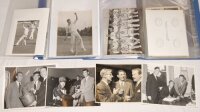 Derek Shackleton. Hampshire & England 1948-1969. File of original mono press and the odd candid photographs comprising seventeen Hampshire team photographs for the period 1949 to 1973, charting the playing career of Shackleton. 8"x6" and other sizes. Sold
