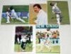 Pakistan Test players signed photographs 1990s-2010s. Fifteen original colour press photographs (one printed) of Pakistan Test players in match action etc. Each photograph signed by the featured player. Signatures are Inzamam-ul-Haq, Saqlain Mushtaq, Azha - 3