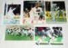 West Indies Test players signed photographs 1990s-2010s. Fifteen original colour (one mono) press photographs of West Indies Test players in match action, portraits etc. Each photograph signed by the featured player. Signatures are Lara (two different), H - 2