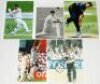 New Zealand Test players signed photographs 1970s-2010s. Nine original colour and mono press photographs of New Zealand Test players in match action etc. Each photograph signed by the featured player. Signatures are Wright, Twose, Greatbatch, Astle, Larse - 2