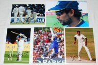 Sri Lanka Test players signed photographs 1990s-2010s. Five original colour press photographs of Sri Lankan Test players in match action etc. Each photograph signed by the featured player. Signatures are Sangakkara, Atapattu, Jayawardene, Jayasuriya and D
