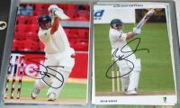 Australia Test and one day international cricketers 2000s-2020s. A selection of forty modern colour postcard size photographs of Australian cricketers, each signed by the featured player. Signatures include Watson, Hodge, Hazlewood, Katich, Renshaw, Stanl
