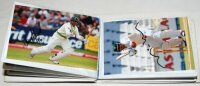 Pakistan Test cricketers 2010s. Album of twenty four postcard size colour photographs of Pakistan players in match action, portraits etc. Each photograph signed by the featured player. Signatures include Umar Akmal, Misbah-ul-Haq, Rahat Ali, Mohammad Irfa
