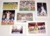 Australia 1981-2001. A good selection of forty three original mono and colour press photographs of match action, player portraits, celebrations etc. for the period, covering Ashes Test series in England, winning the World Cup 1999, tours to India, West In - 2