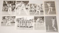 Worcestershire C.C.C. 1980s-1990s. A large selection of ninety two original colour and mono press photographs, the majority depicting Worcestershire players in match action, also celebrating victories in the NatWest Final 1994, and one official photograph