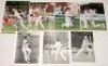 Worcestershire C.C.C. 1980s-1990s. A large selection of ninety two original colour and mono press photographs, the majority depicting Worcestershire players in match action, also celebrating victories in the NatWest Final 1994, and one official photograph - 2