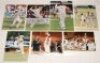 Worcestershire C.C.C. 1980s-1990s. A large selection of ninety two original colour and mono press photographs, the majority depicting Worcestershire players in match action, also celebrating victories in the NatWest Final 1994, and one official photograph - 3