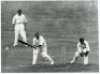 Don Bradman. Original mono press photograph of Bradman at the toss for innings at the first Test, Trent Bridge 1948. Signed to the photograph in ink by Bradman in later years. The photograph by Central Press Photos, has been cropped and measures 5"x8". So - 5