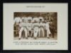 Nottinghamshire C.C.C. Collection of seven framed and glazed items including three steel bookplate engravings oif George Parr, Arthur Shrewsbury and Richard Daft, a colour photograph of the Nottinghamshire playing staff circa 1980/1981, a colour photograp - 4