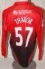 Leicestershire C.C.C. Two match worn Leicestershire Foxes one-day long sleeve shirts. Green shirt with red and yellow trim, county emblem and sponsors' logos to front, player's names and number 'Masters 9' (David Masters, Leicestershire 2003-2007) to reve - 4