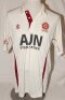 Northamptonshire C.C.C. Two match worn Northamptonshire 1st XI white long sleeve shirts both with County emblem to chest and sponsor's logos to front and reverse. One plain white shirt with player's name and number 'Wigley 14' (David Wigley, Northamptonsh - 3
