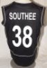 New Zealand. ICC Champions Trophy England & Wales 2017. Sleeveless sweater by 'Canterbury' issued to Tim Southee for the 2017 Champions Trophy tournament. The black sweater with white emblems and 'New Zealand' to chest, and 'Southee 38' to back. VG - cric - 2