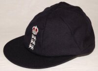 England 'home' Test cap, by Michael of Chatham, with three lions and crown emblem embroidered to front. Original unissued duplicate cap from Lord's. VG - cricket