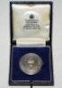 James Clive Foat. Gloucestershire 1972-1979. A silver metal medallion by Garrard & Co., presented to Foat at the final of the Gillette Cup at Lord's 1973, engraved 'Sussex v Gloucestershire Winners J.C. Foat 1-9-73'. 1.5" diameter in original case. G/VG - - 2