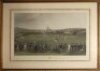 'The Cricket Match between Sussex & Kent at Brighton'. After William Drummond and Charles J. Basebe. Large and exquisite coloured engraving by G.H. Phillips. Originally published by Gambart & Co of London. May 1st 1849. Lower border with printed title, Ro