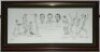 'A Kent Eleven for all Seasons'. Limited print from the original drawn by Paul Vater for Trevor Ward's Benefit season in 1999. Signed in pencil by all the players featured including Colin Cowdrey, Denness, Tavare, Knott, Luckhurst, Ealham, Underwood, De S