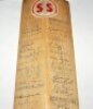 Australia, Yorkshire, Lancashire and Derbyshire 1961. Stuart Surridge 'Standard Driver' full size cricket bat signed in ink to the verso by thirteen members of the 1961 Australian touring party. Signatures are Benaud, Harvey, McKenzie, McDonald, Simpson, - 2