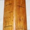 India tour to England 1952. Gunn & Moore full size 'Autograph' bat signed to the face by fourteen members of the India touring party, and twelve members of the Lancashire team. Indian signatures include Hazare (Captain), Chowdhury, Sarwate, Gopinath, Roy, - 7