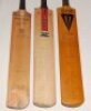 West Indies tours to England 1969, 1973 and 1976. Three full size signed bats. A Warsop-Hendren 'Improved Conqueror' bat signed to the face by sixteen members of the 1969 West Indian touring party including Sobers, Gibbs, Butcher, Lloyd, Camacho, Shepherd