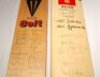 West Indies 1986 and 1995. Two full size signed bats. Duncan Fearnley 'Colt' bat nicely signed by the teams for the one day 'Sportaid' Rest of the World v West Indies match at Edgbaston, 20th May 1986. Eleven West Indies signatures include Richards, Holdi - 2