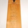 England tour to Australia 1982/83. Duncan Fearnley full size bat fully signed in ink to the face by all sixteen members of the England touring party. Signatures include Willis (Captain), Gower, Botham, Gould, Randall, Cook, Taylor, Miller, Hemmings, Cowan - 2