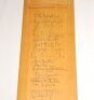 Gloucestershire v Sri Lanka 1988. Full size bat with Gloucestershire C.C.C. emblem signed in ink to the face by fifteen Gloucestershire players and fourteen members of the Sri Lanka touring party. Gloucestershire signatures include Graveney (Captain), Bai - 2